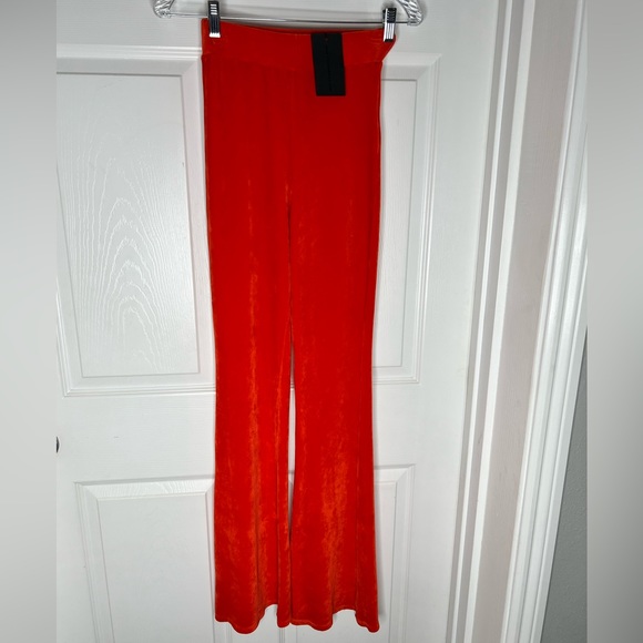 NWT Vintage Souls Los Angeles Velour High Waist Bell Bottoms Bell Flare - Picture 7 of 10